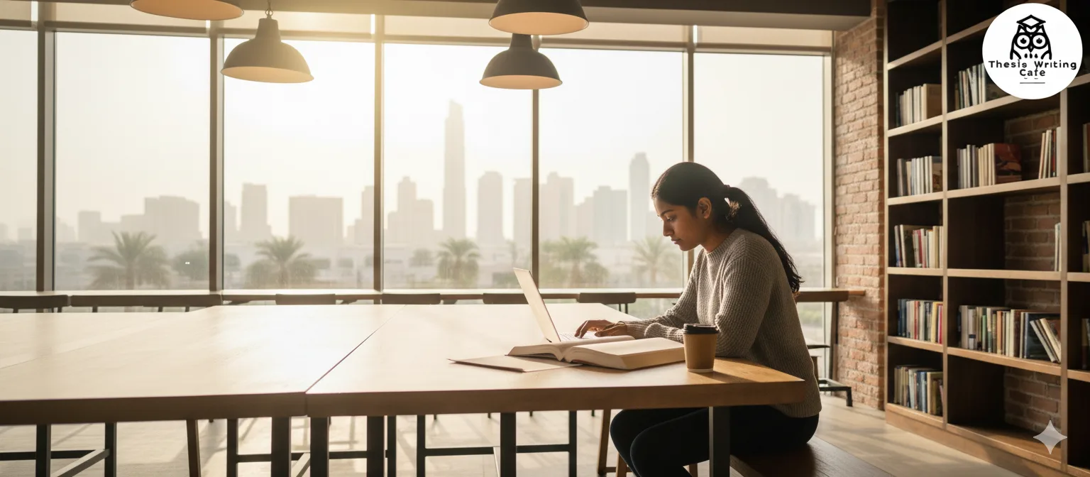 A student in Dubai receiving expert assignment help