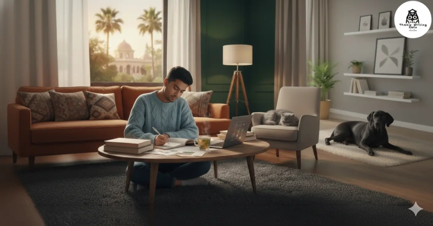 A student using professional assignment help services online