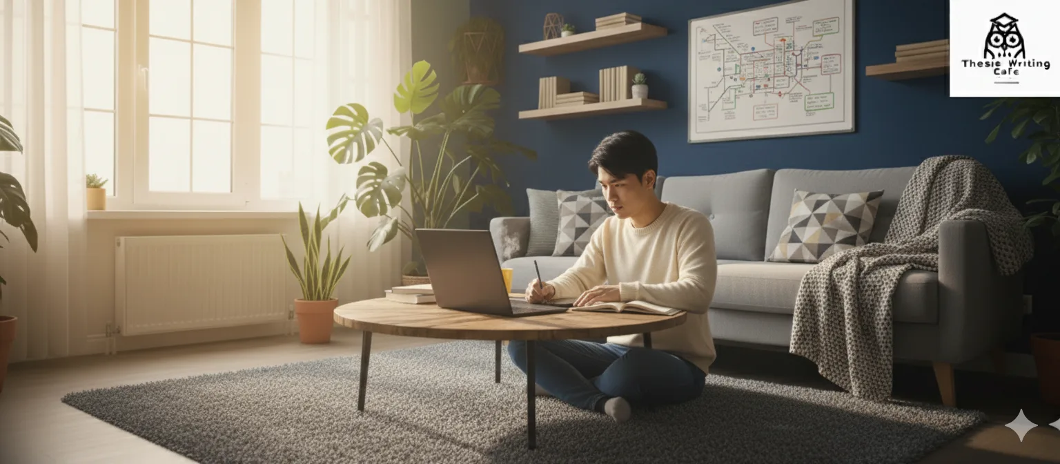 A student receiving expert dissertation writing help in Dubai