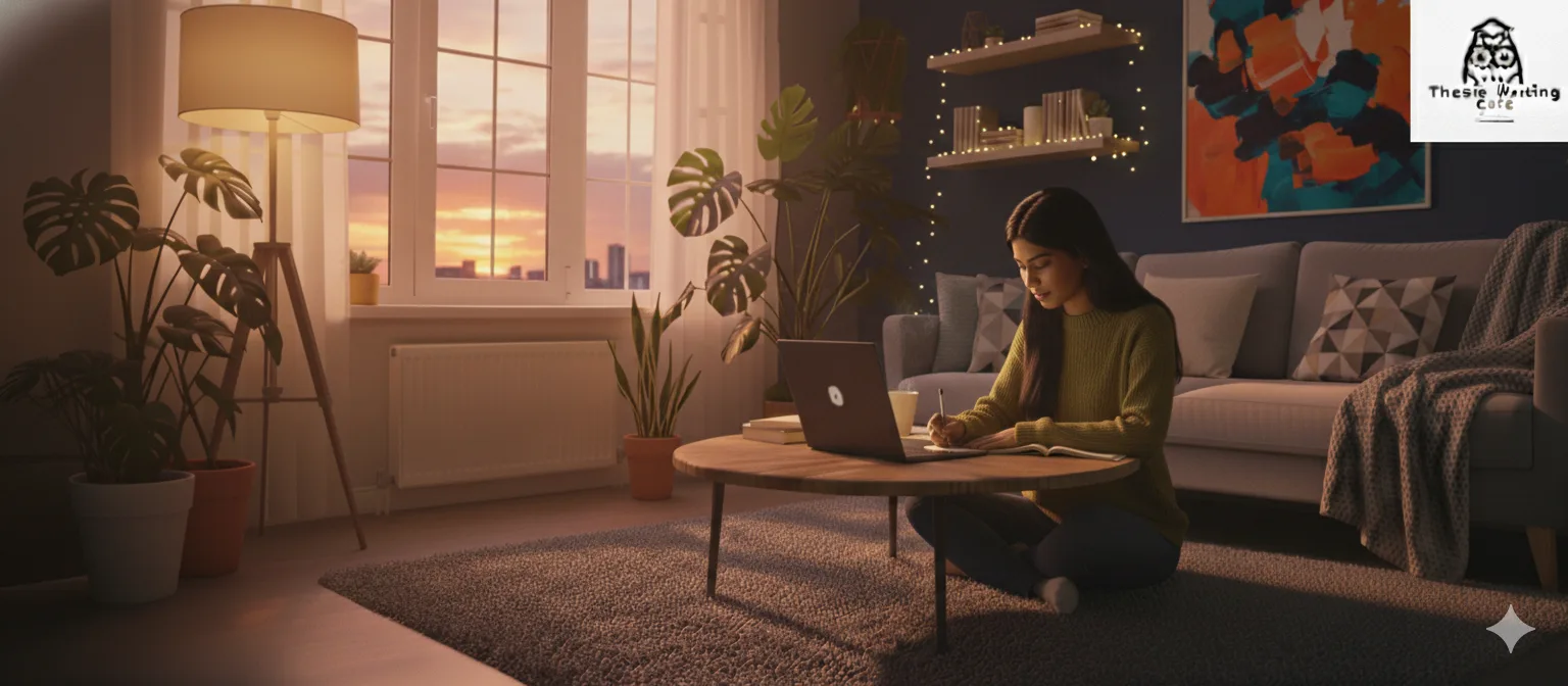 A professional academic writer in Dubai helping a student with an essay