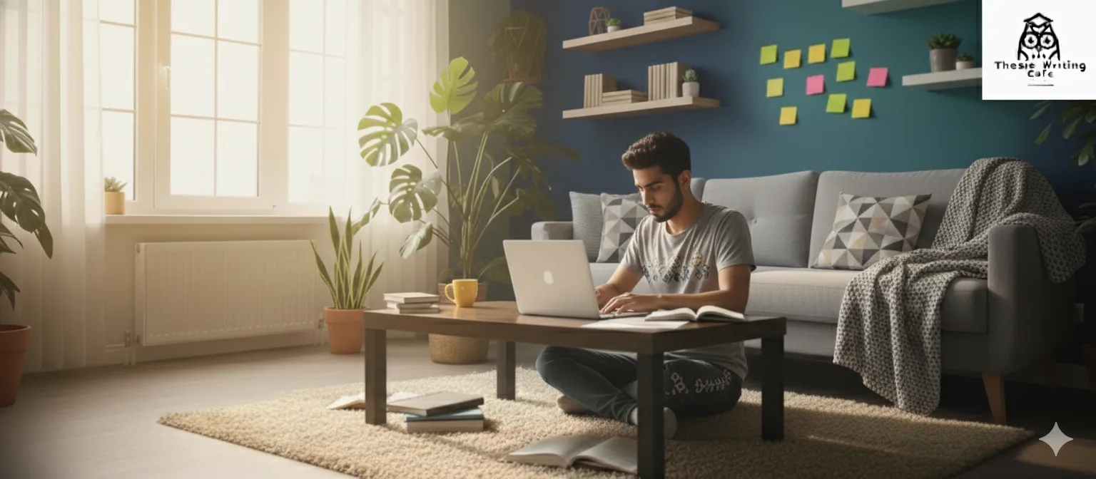 Student happily saving money with a cheap writing service